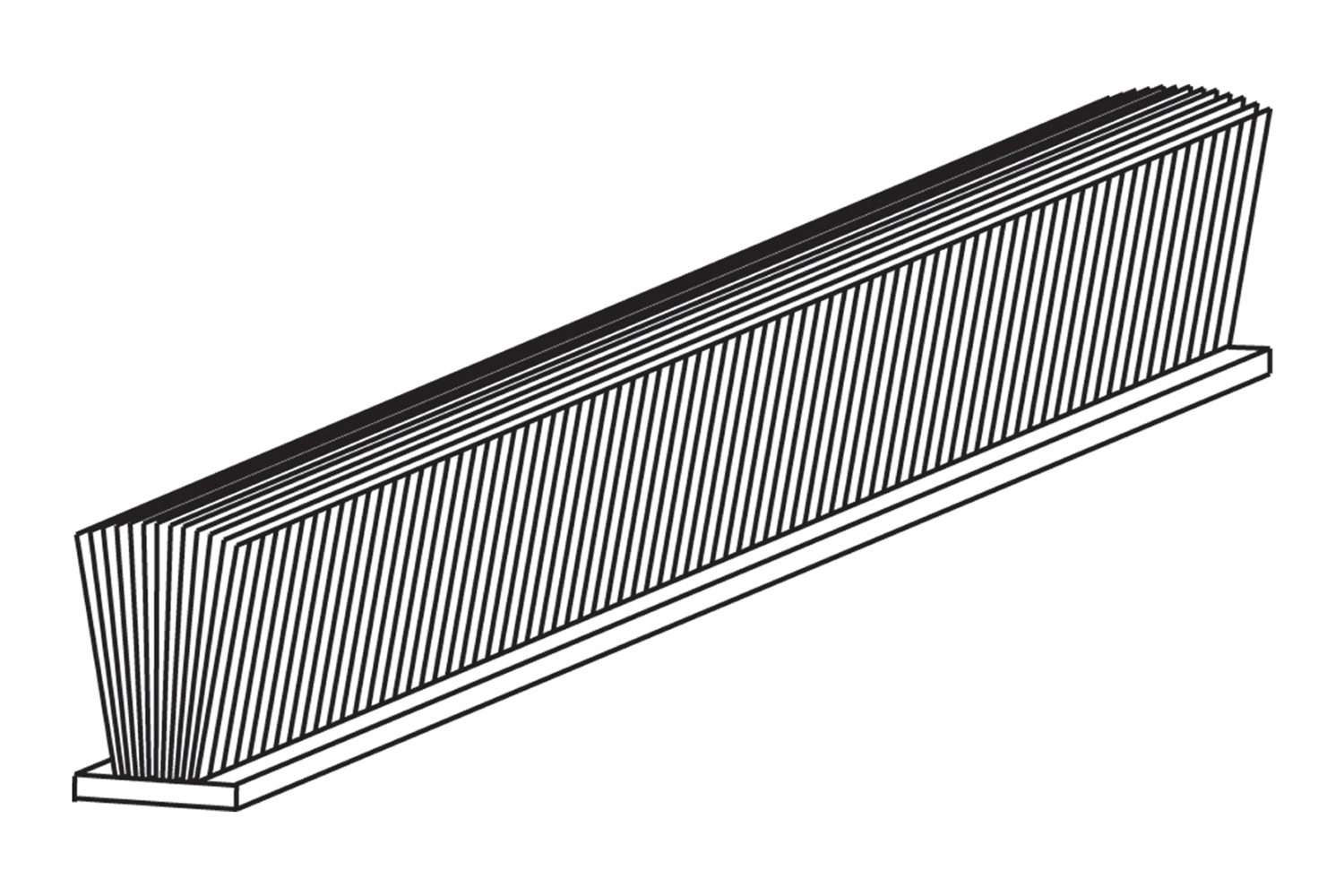 Borstelprofiel - voor Junior 6 - 1000mm - 6x10mm