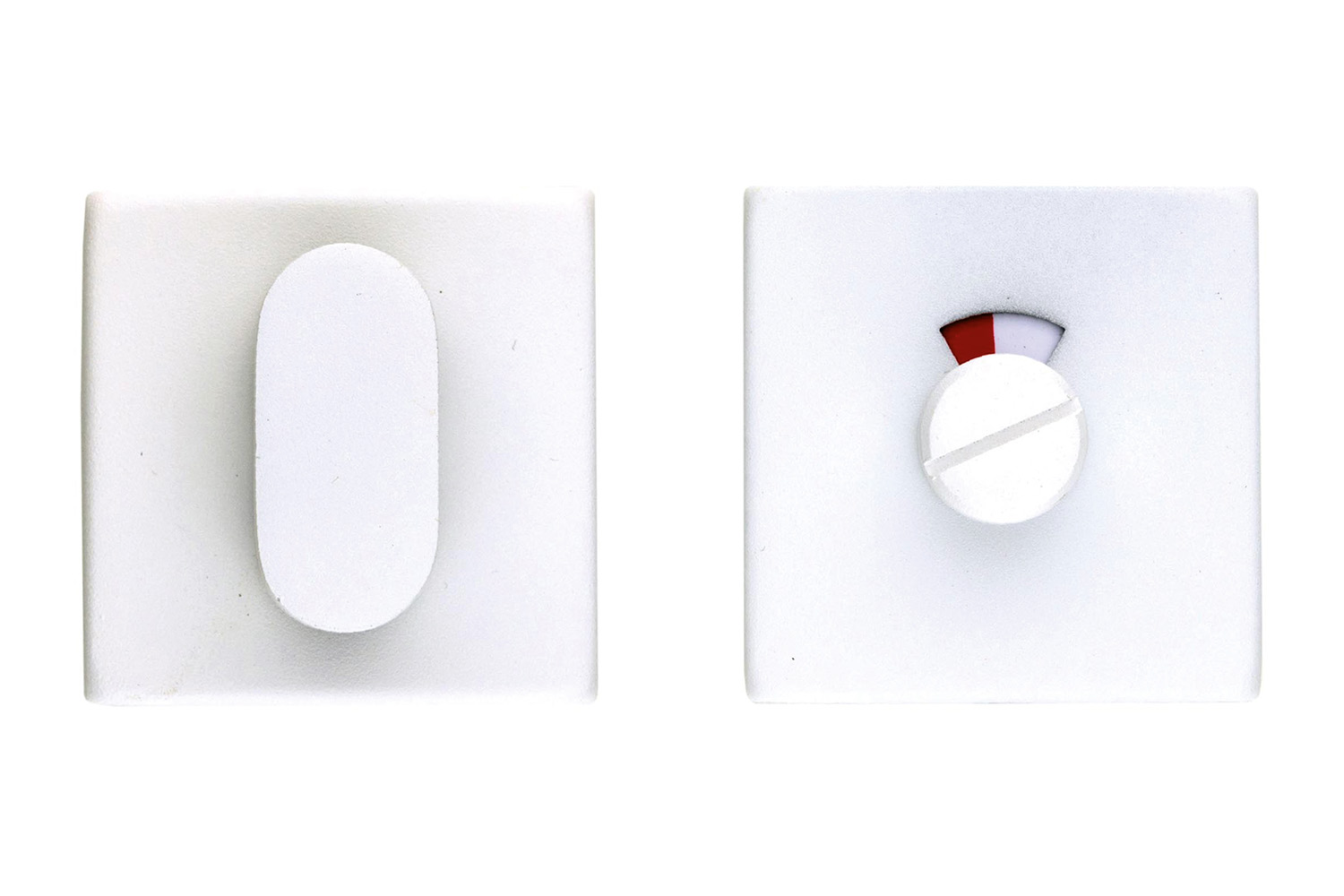 WC slot vierkant - Shape - mat wit structuur