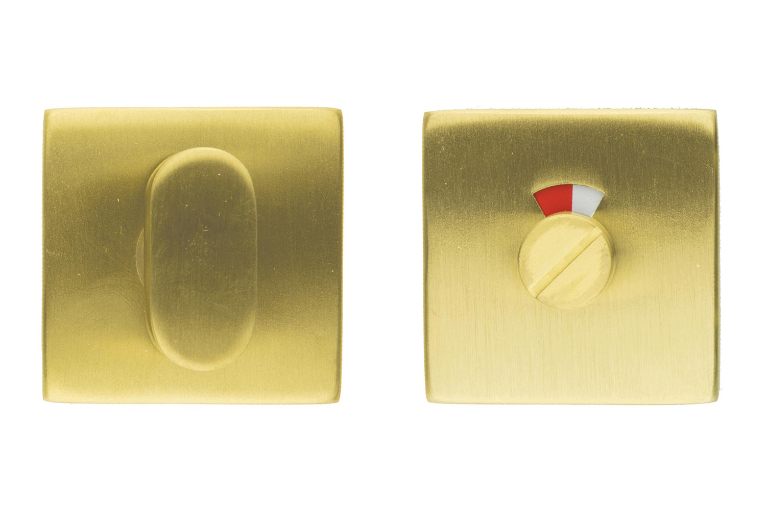 WC slot vierkant - Shape - mat koper