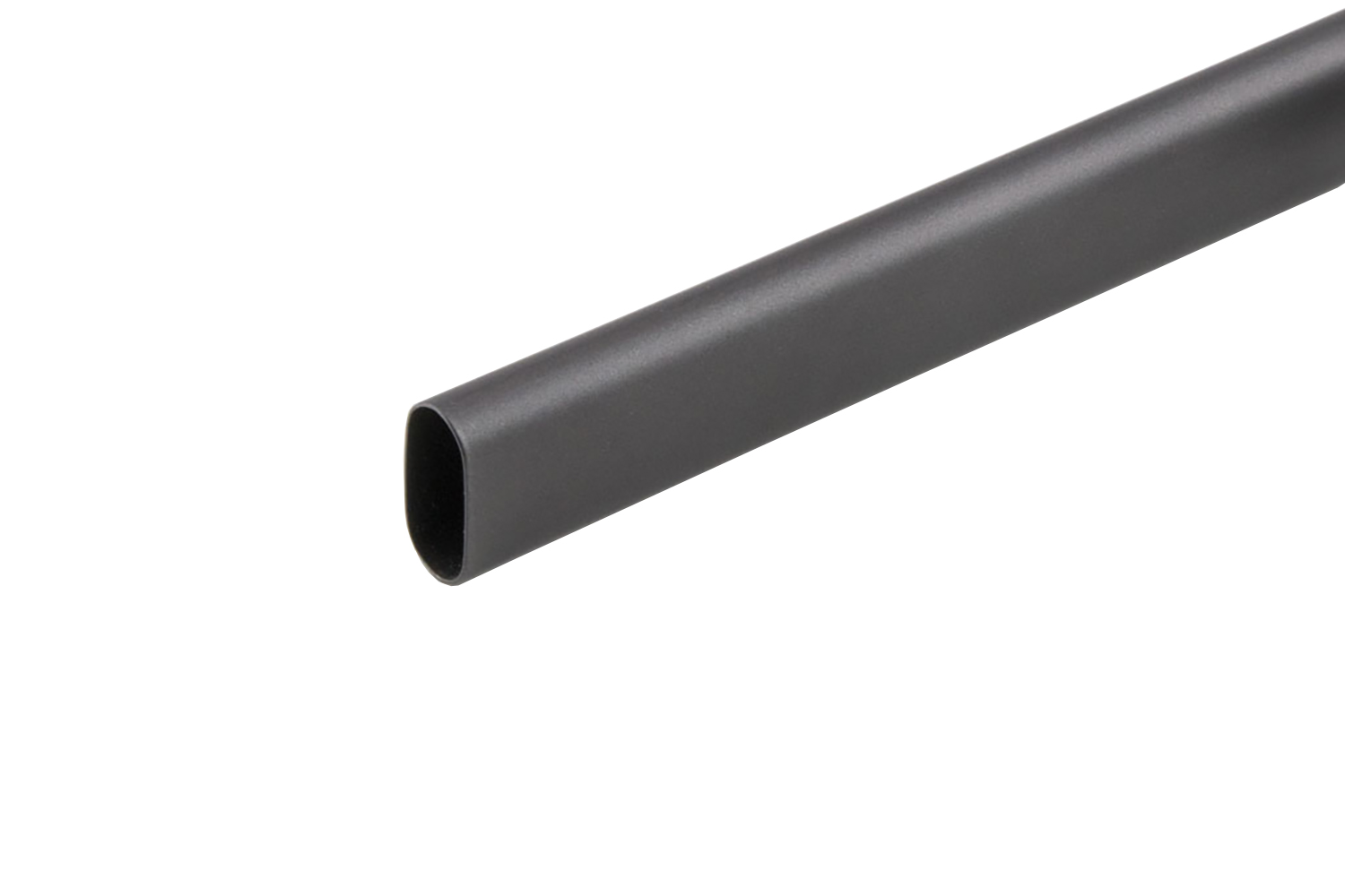 Zwarte ovalen kledingroede - 30x15mm - 2500mm Zwarte ovalen kledingroede - 30x15mm - 2500mm