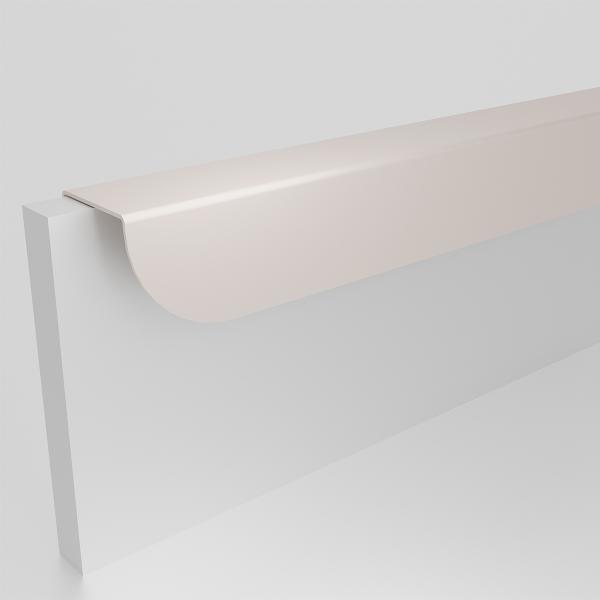 Metalen hoekgreep Zoria long - cashmere Metalen hoekgreep Zoria long - cashmere