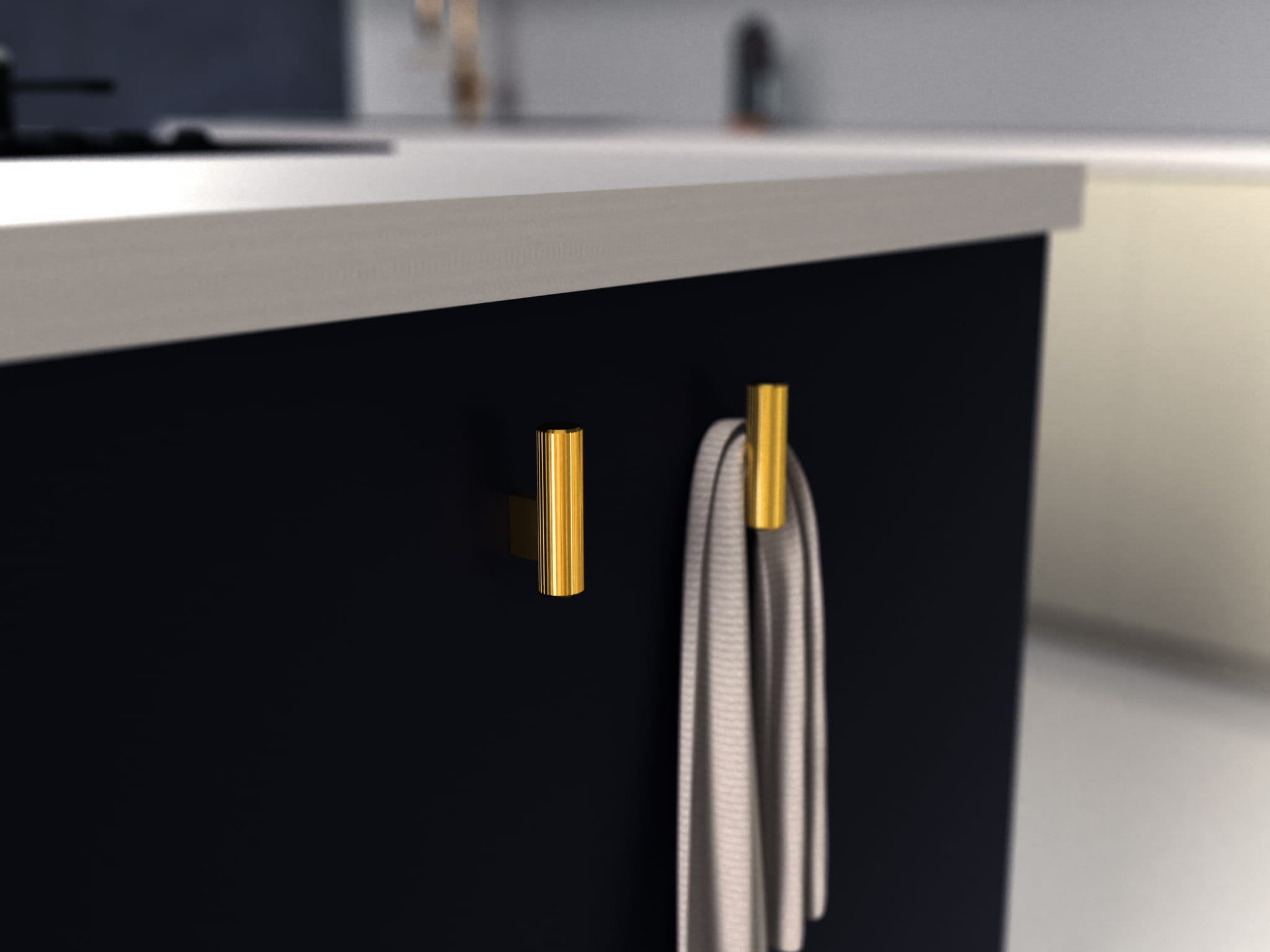 Handdoekhaak Avanti - glans goud