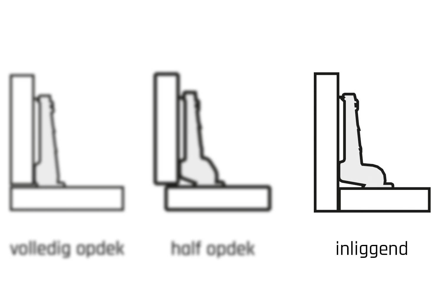 Potscharnier - Mesuco X titanium - 110° - inliggend - top 48 / 6 - softclosing