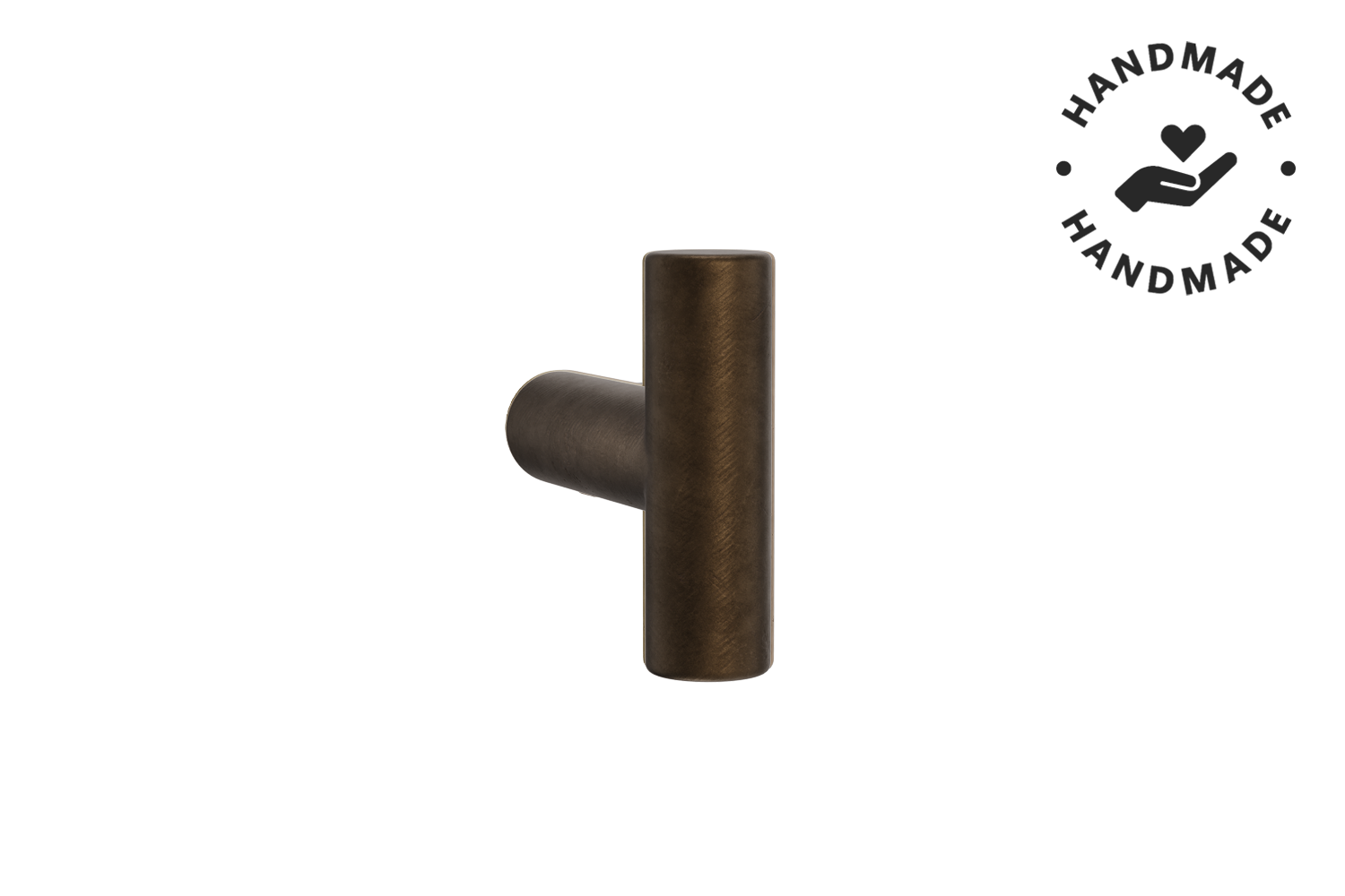 Metalen T-knop - Moon craft bronze