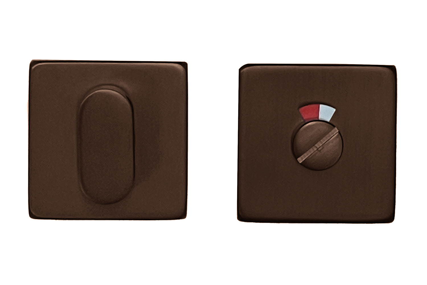 WC slot vierkant - Shape - mat brons