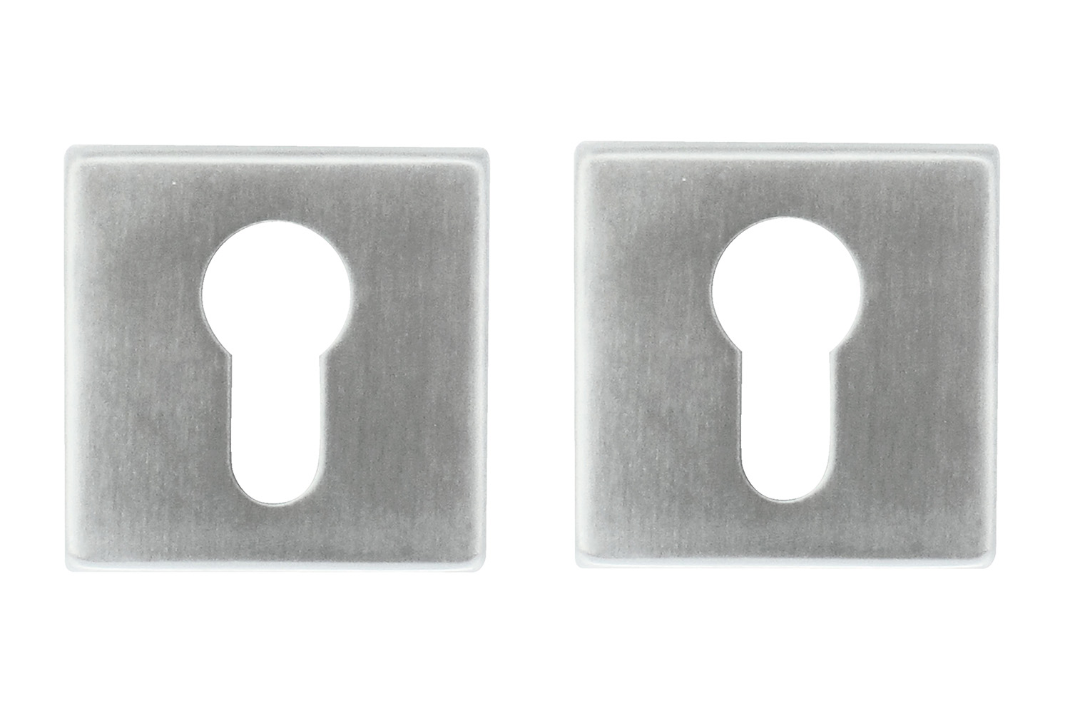 Set van 2 cilinderrozetten - vierkant - Shape - RVS