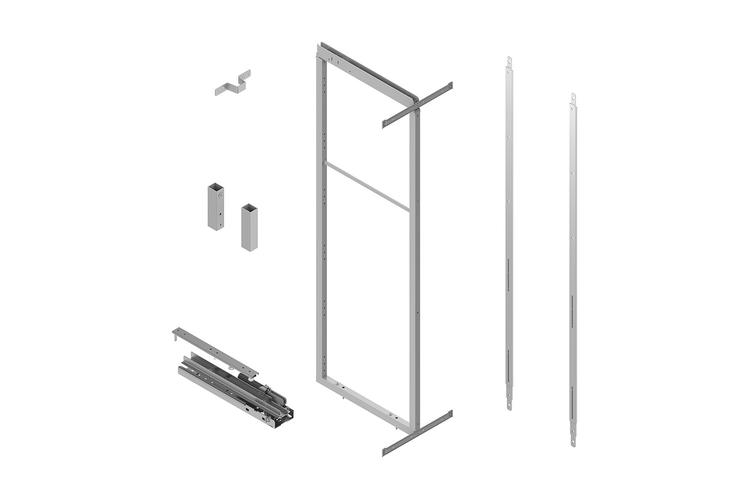 Apothekerskastframe - 160-200cm hoog - 300-350mm breed