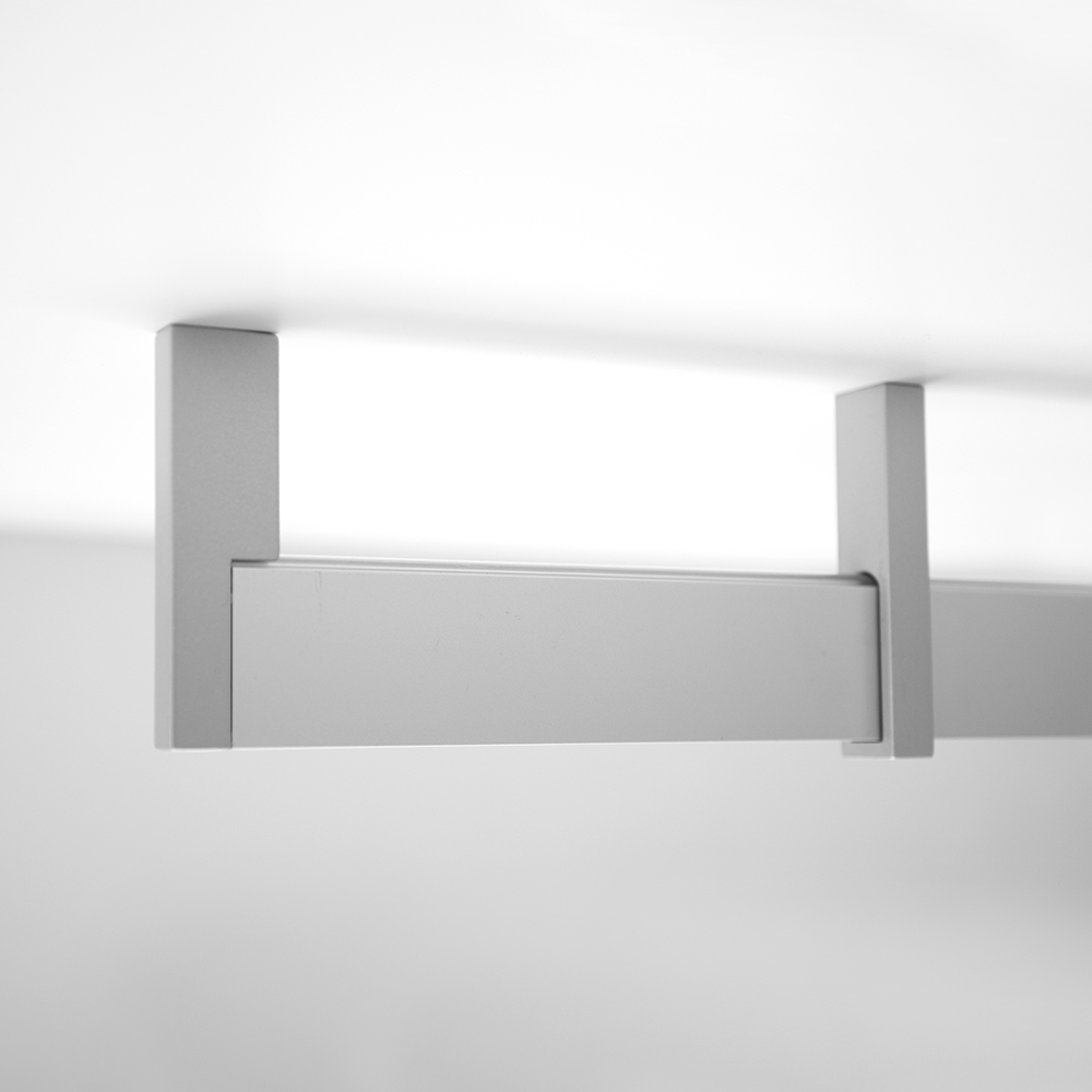 Zwarte kledingroedehouder - plankbevestiging - set van 2