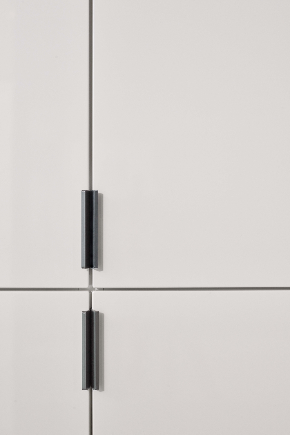 Metalen hoekgreep - Edge straight - antraciet Metalen hoekgreep - Edge straight - antraciet