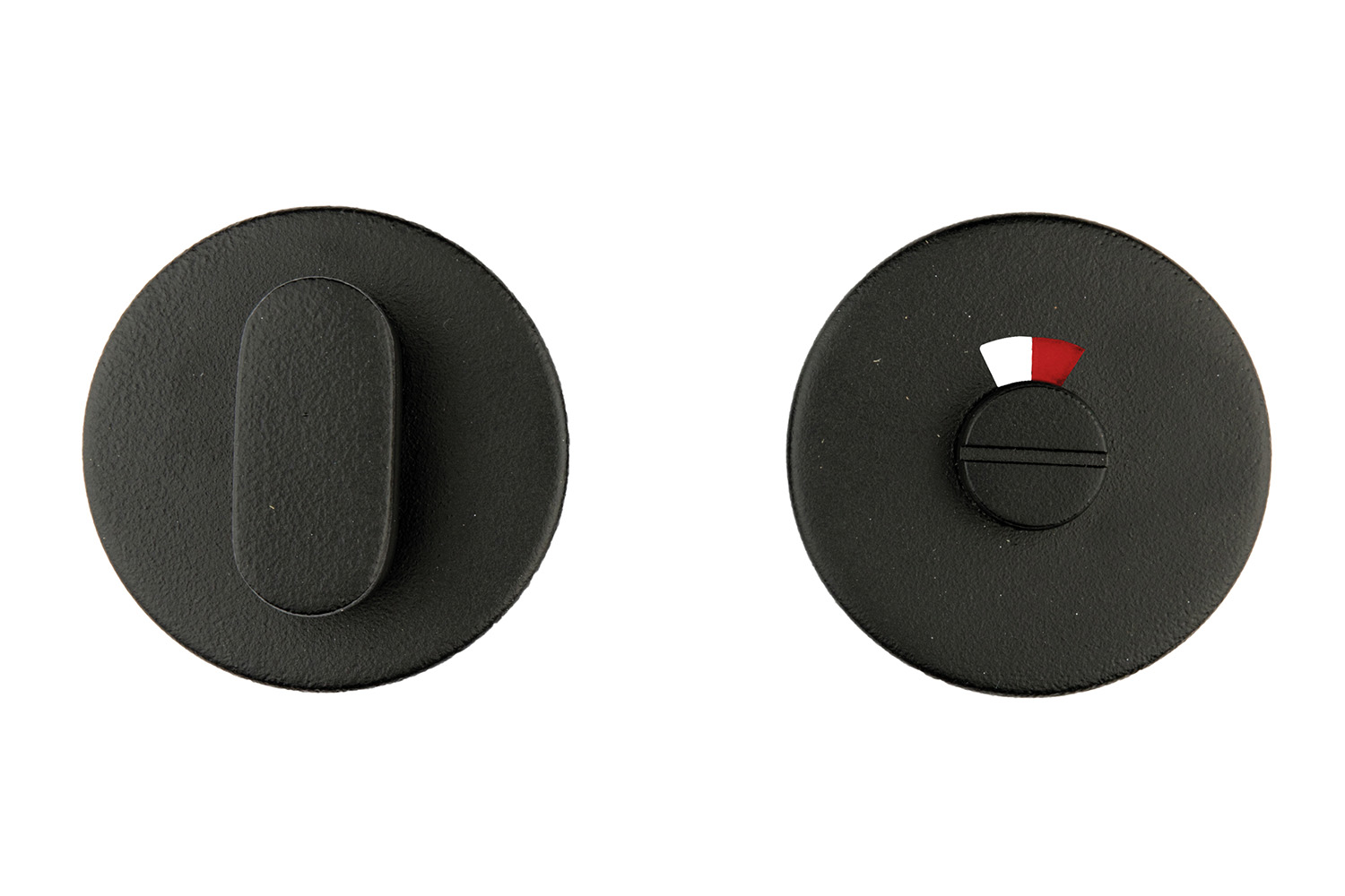 WC slot rond - Shape - mat zwart structuur - klasse 3