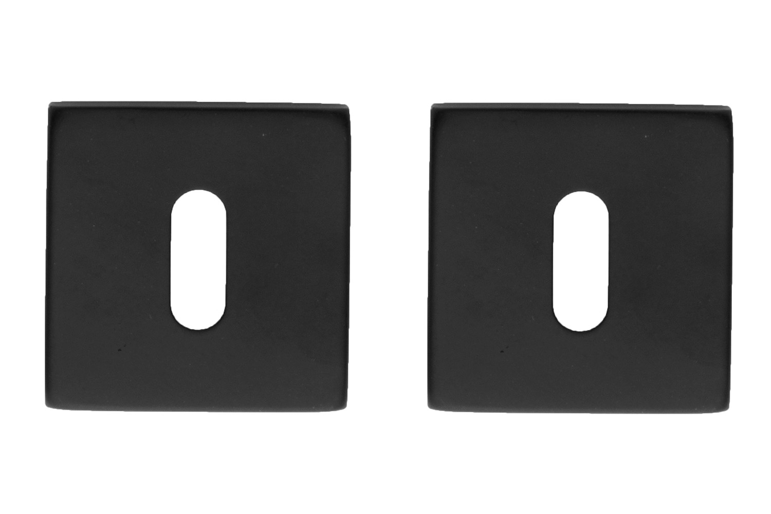 Set van 2 sleutelrozetten - vierkant - Shape - mat zwart