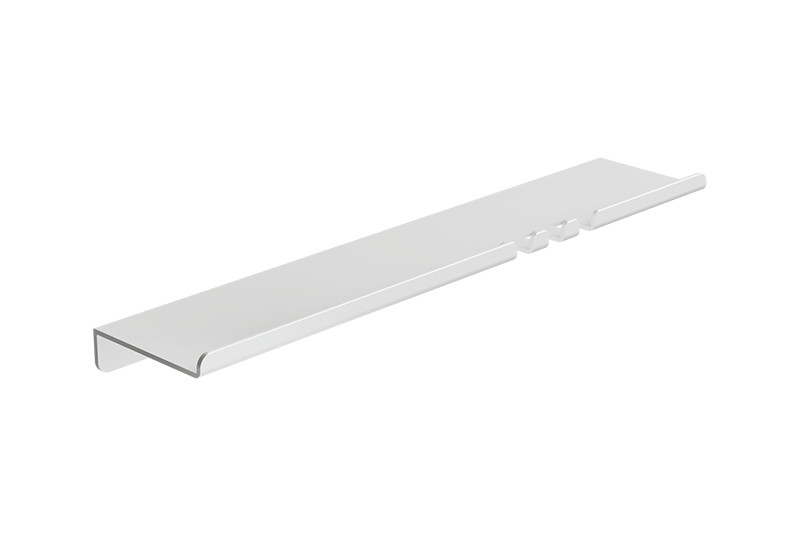 Salmo wandplank met haakjes - ivoor