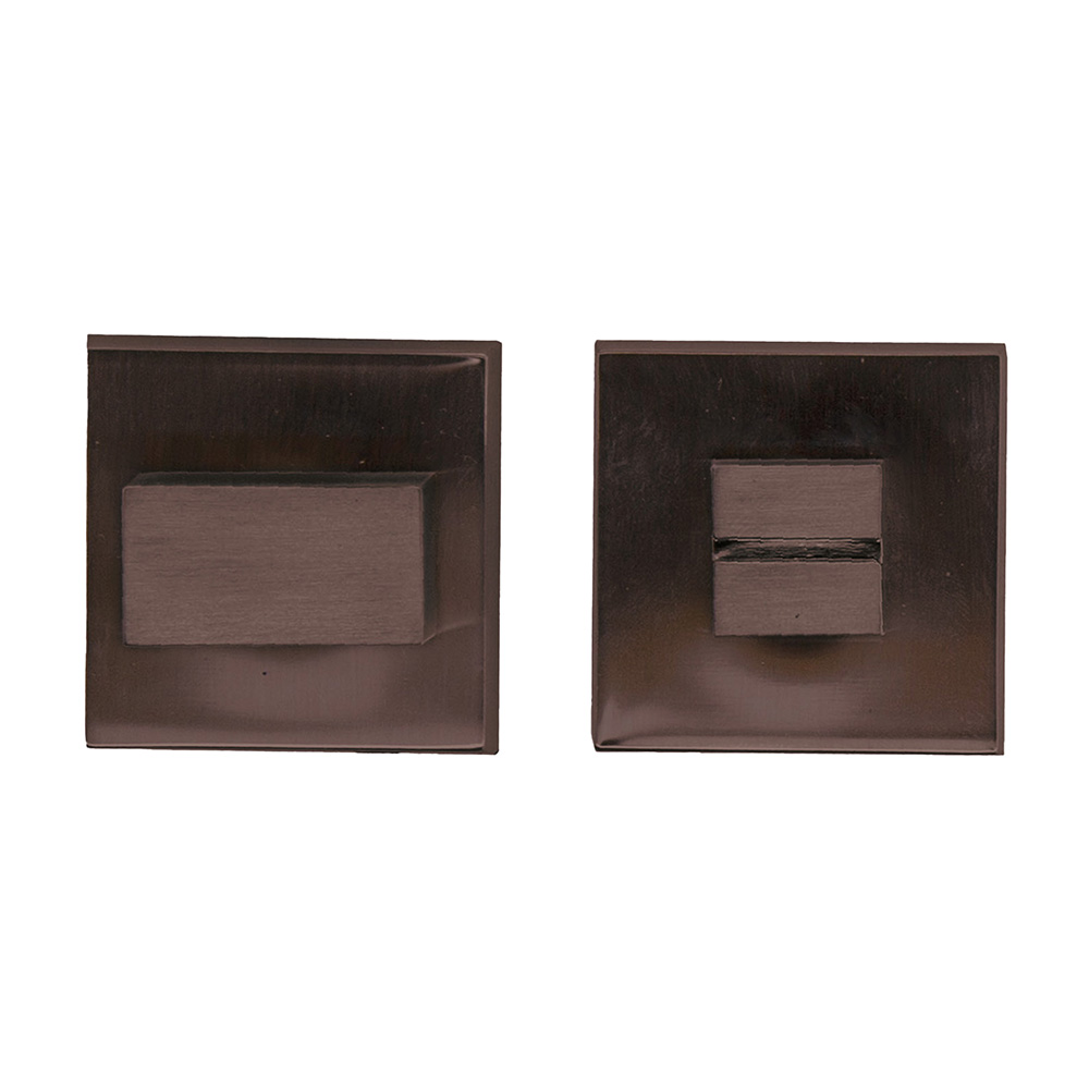 WC slot vierkant - Square - mat brons