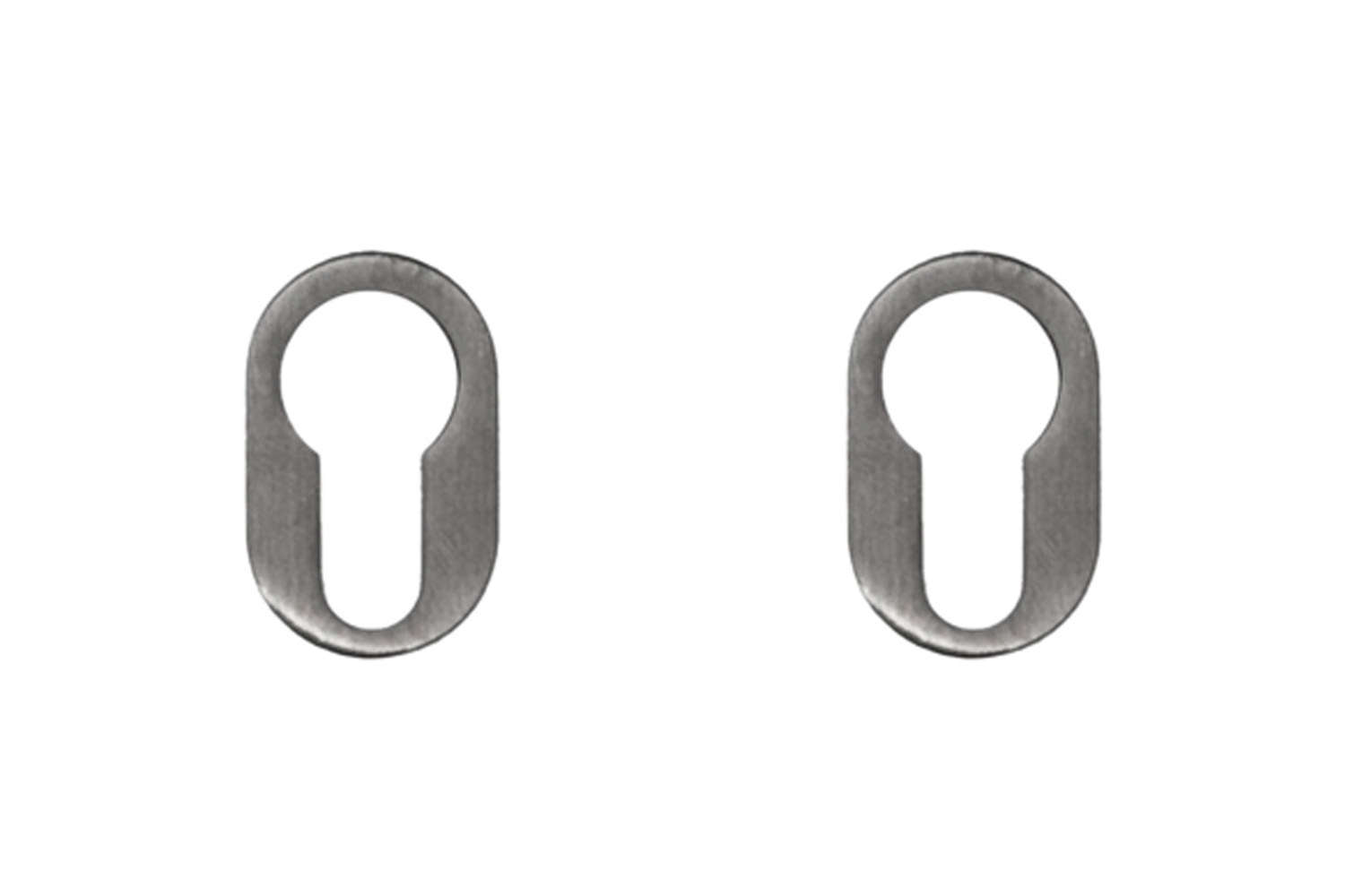 Set van 2 cilinderrozetten - rond - Minimal - RVS