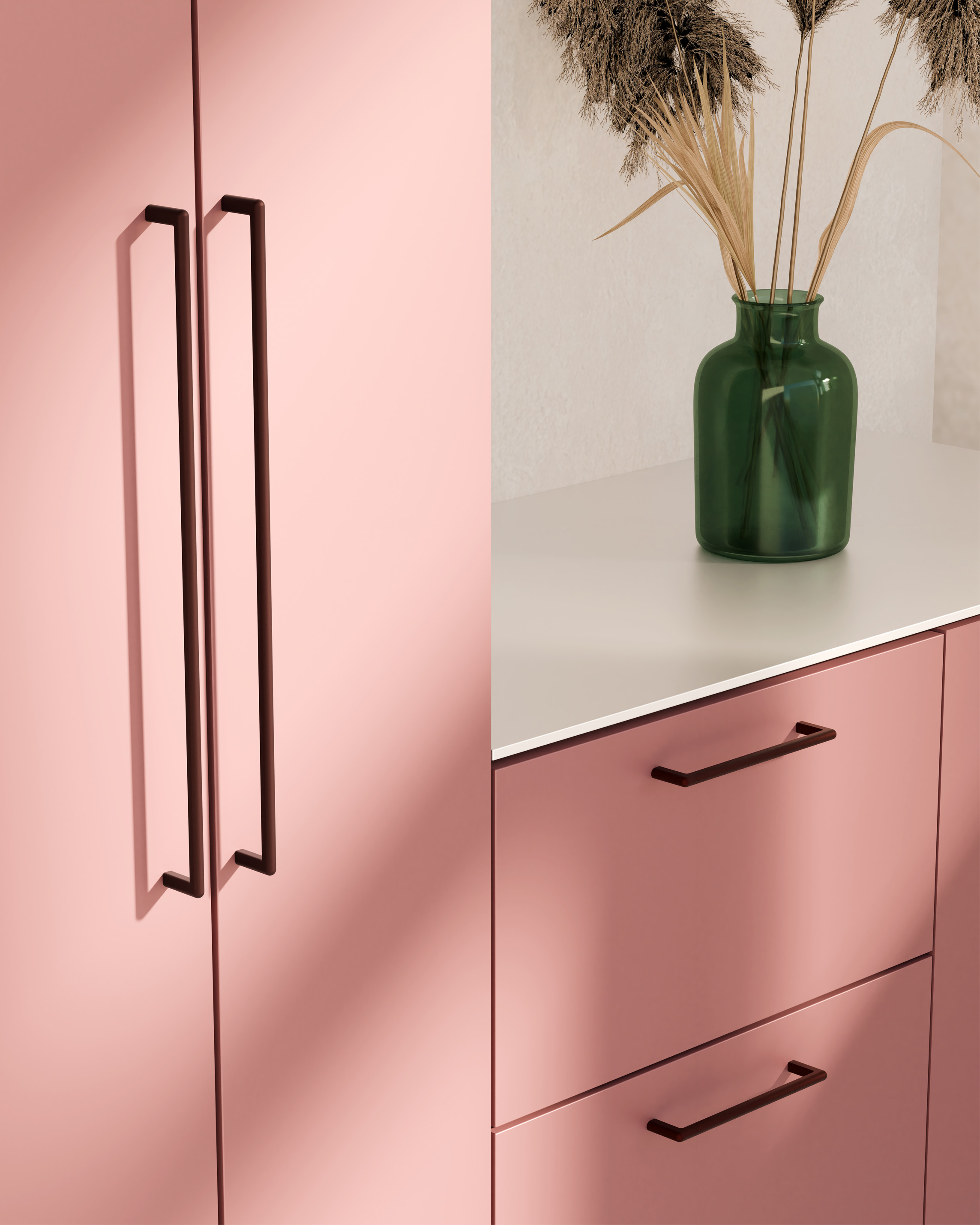 Metalen handgreep - Nox - burgundy Metalen handgreep - Nox - burgundy