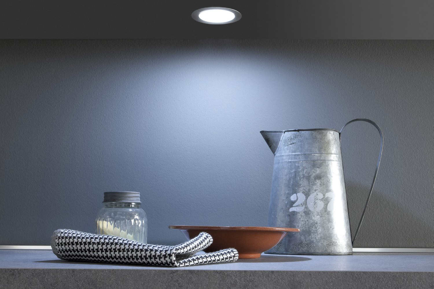 Led inbouw spot - moonlight emotion - 3000-6000k -  Ø58mm - rond - rvs-look - 3,2w - 12v