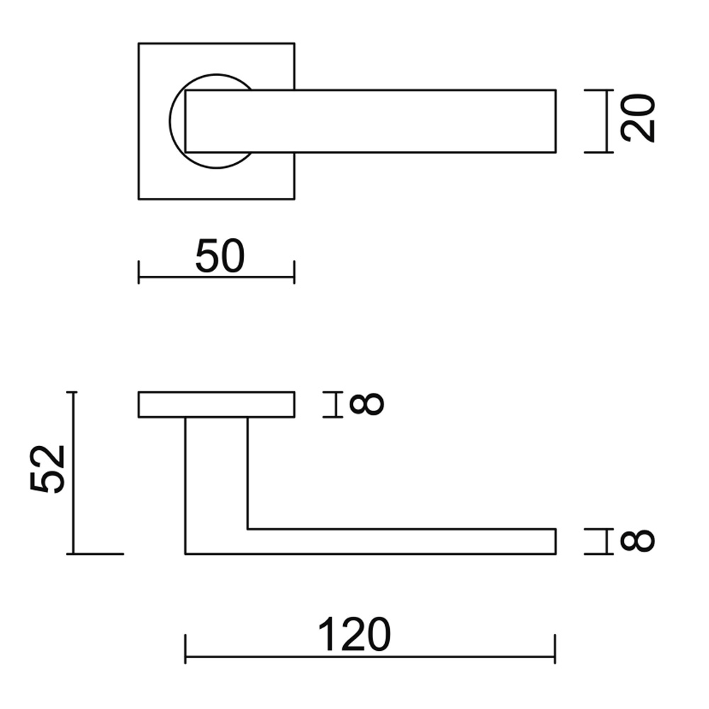HDD deurklink Pro Cosmic Hollow - zwart structuur