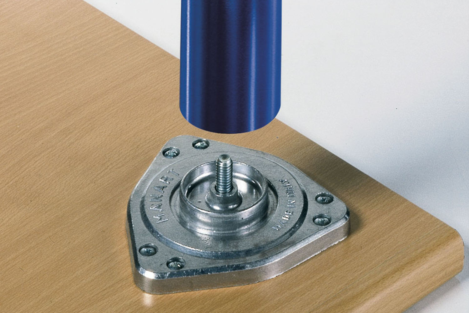 Ronde tafelpoten - set van 4 - Ø60mm - 710-740mm - rvs-look