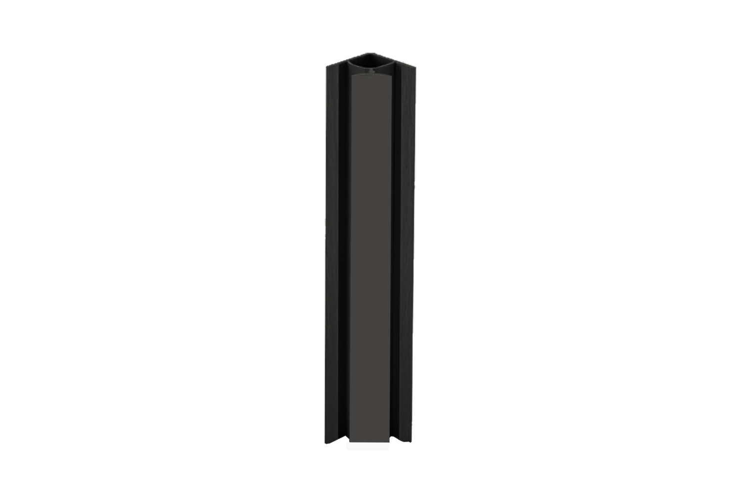 plinthoek 90° - mat zwart - 10cm hoog