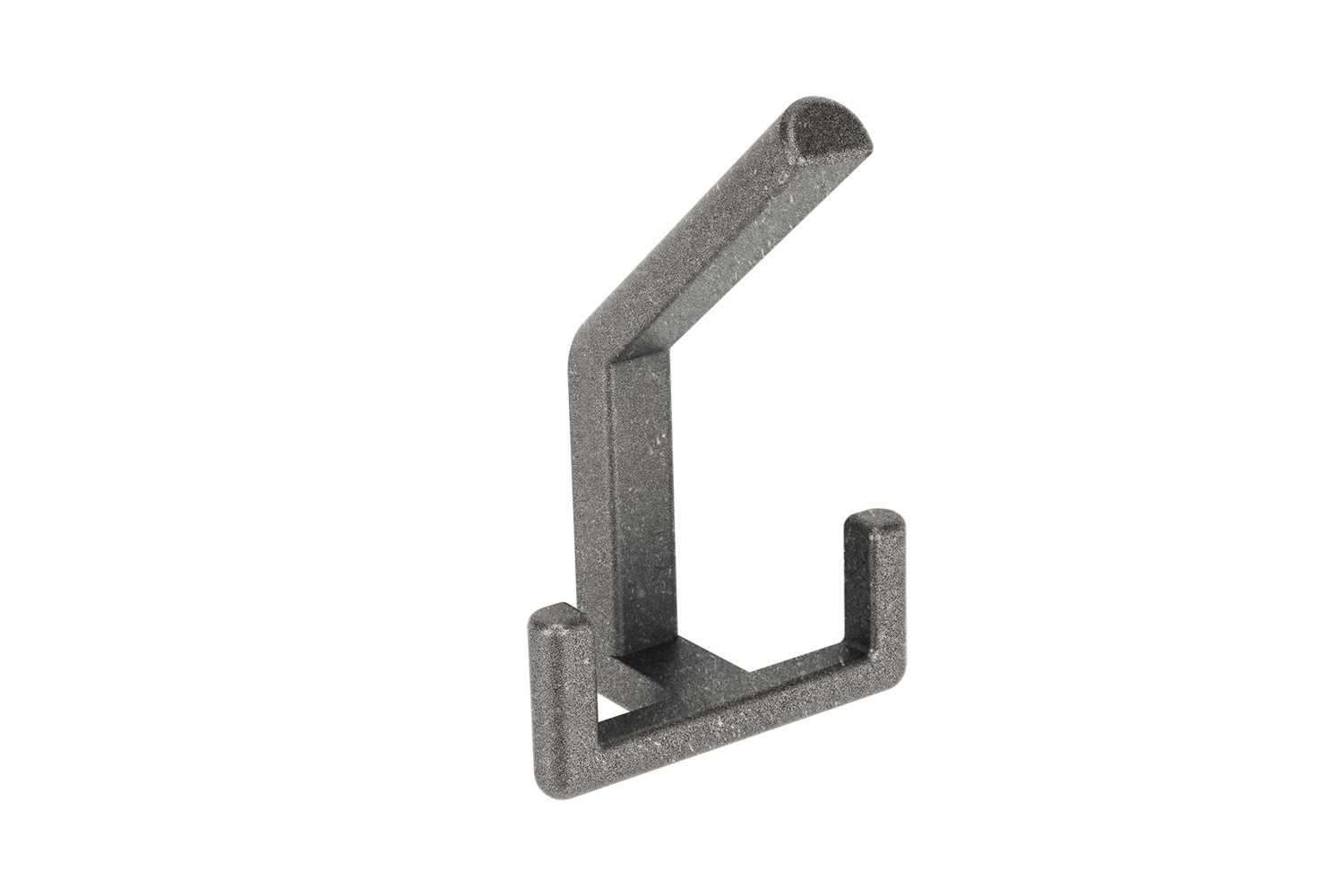 Handdoekhaak Nox - hoog - antiek tin