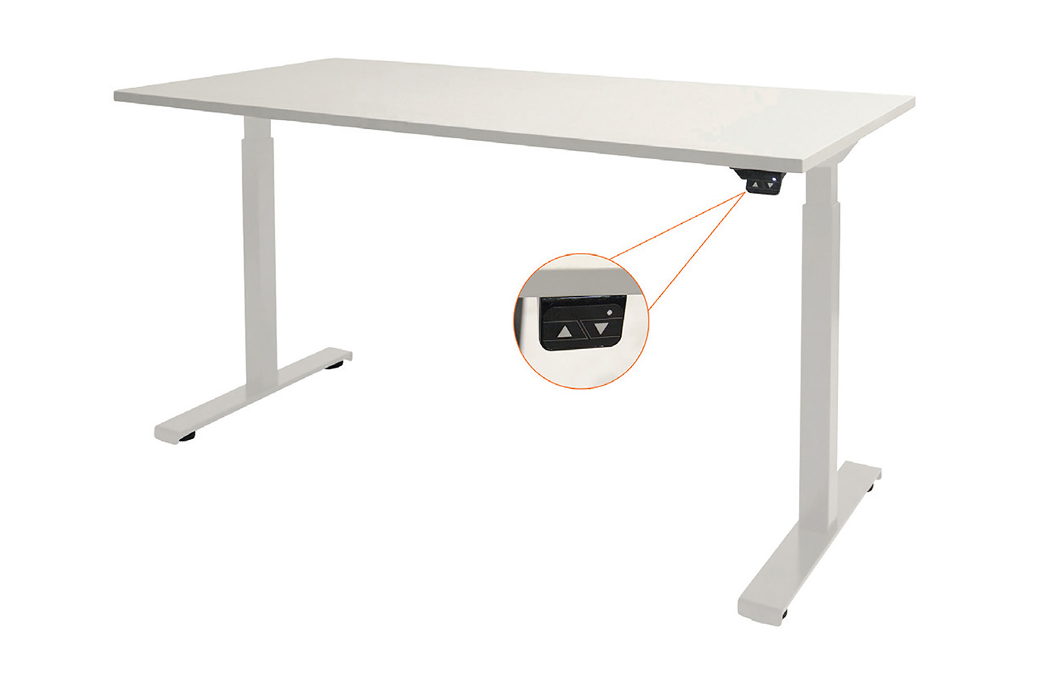 Excellent Line - elektrisch verstelbare bureau onderstellen - aluminium - NEN norm
