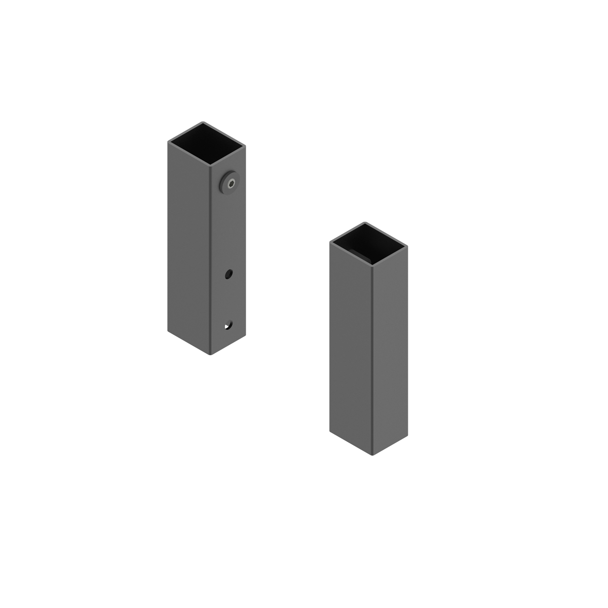 Bevestiging voor antraciete plateau - apothekerskast - flat line