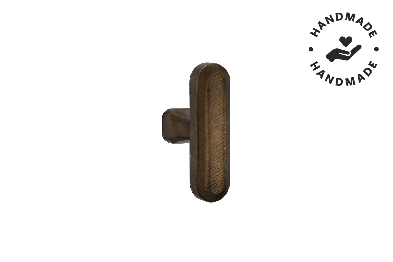 Metalen T-knop - Terra craft bronze
