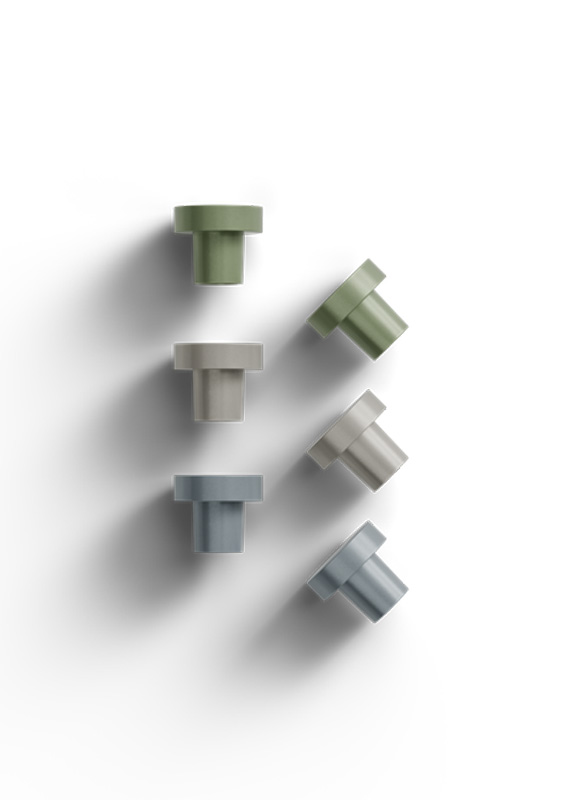 Metalen meubelknop - Agno - Pastel groen Metalen meubelknop - Agno - Pastel groen