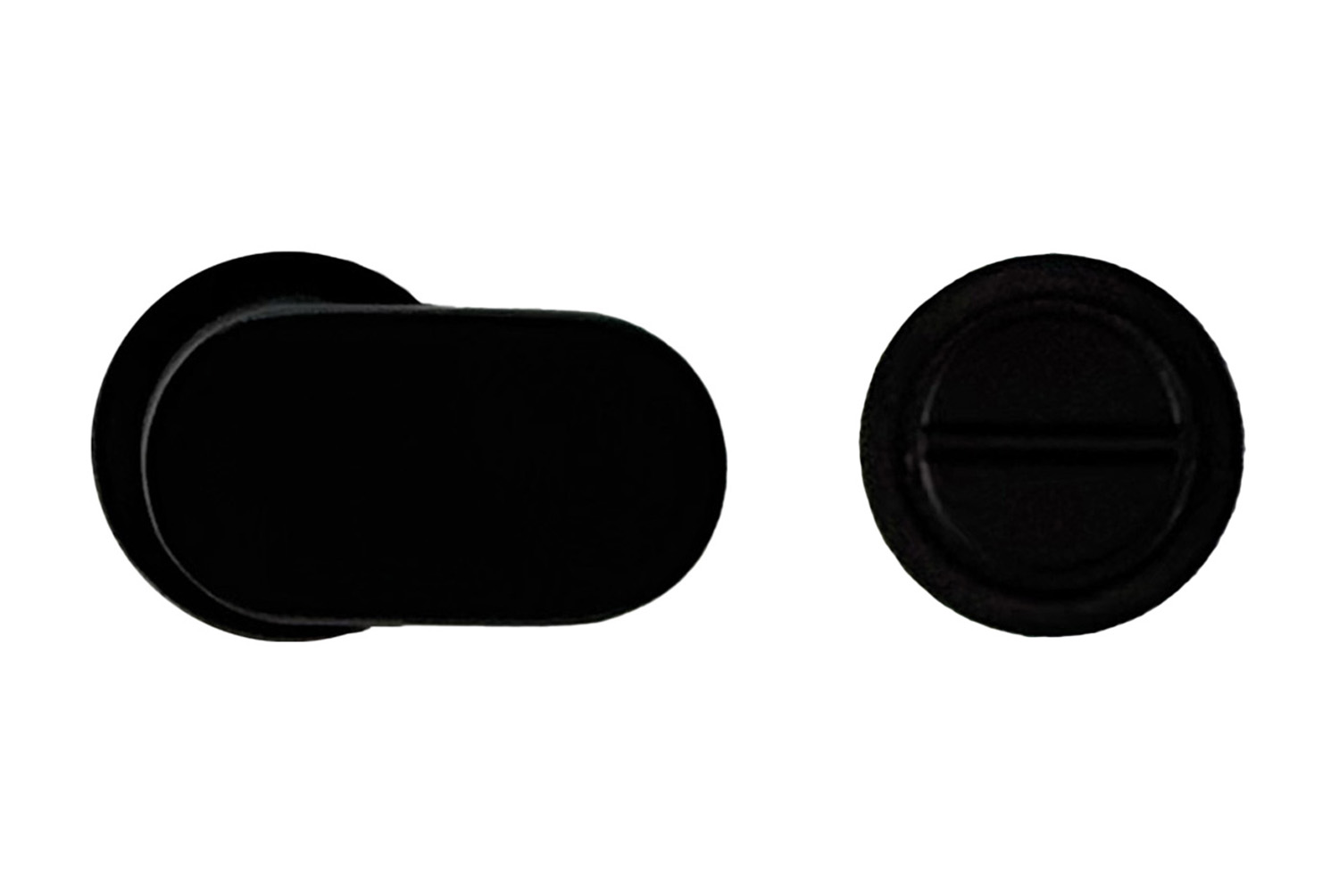 WC slot rond - Minimal Build - mat zwart