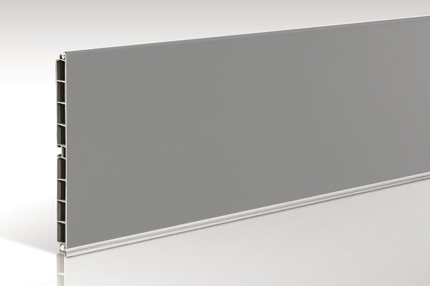 Keukenplinten - mat grijs - 12cm hoog - monsterstukje