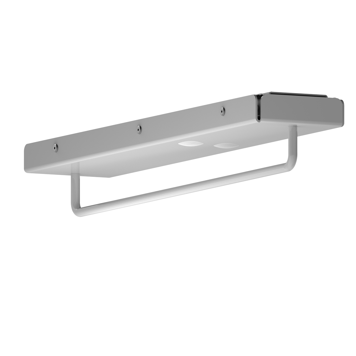 Luxe uittrekbare kledinghouder - zilver - 360mm
