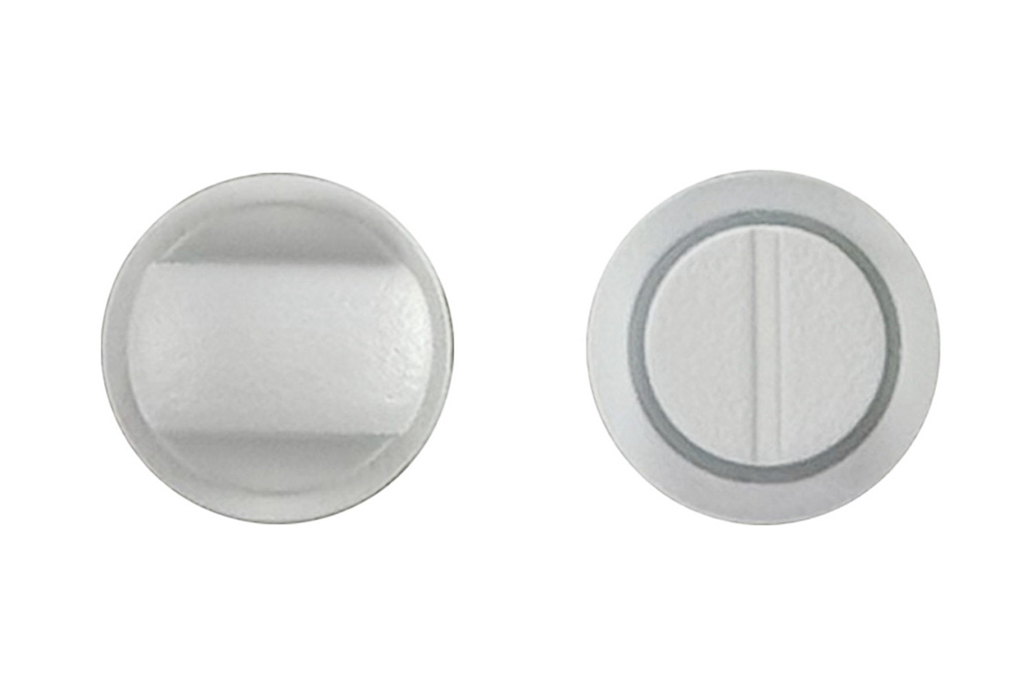 WC slot rond - Minimal - mat wit structuur