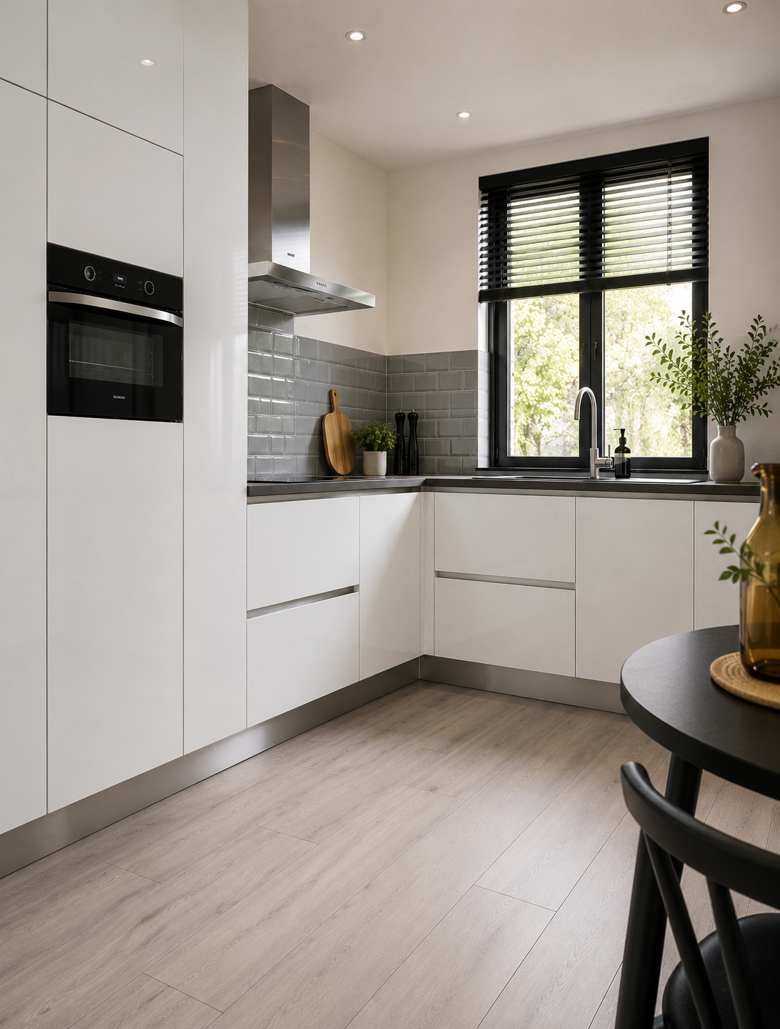 RVS keukenplint - 15cm hoog - 4 meter lang
