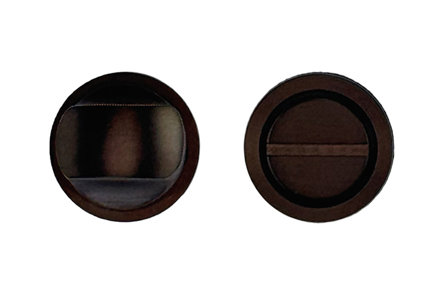 WC slot rond - Minimal - mat brons