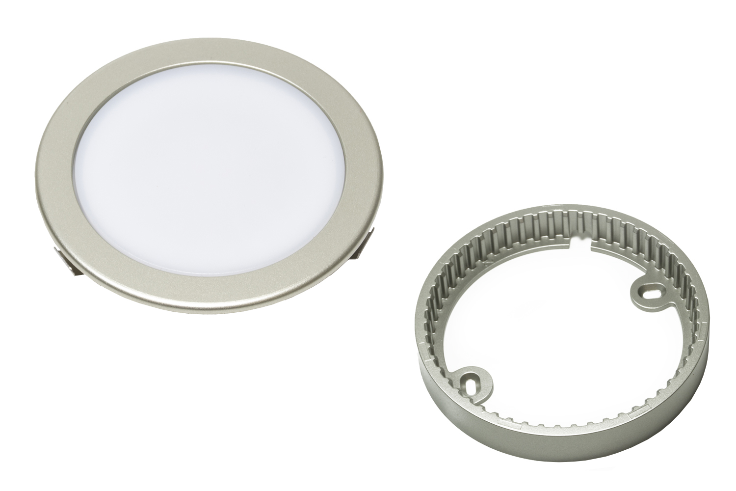 Led opbouw spot - moonlight emotion - 3000-6000k - Ø68mm - rond - rvs-look - 3,6w - 12v