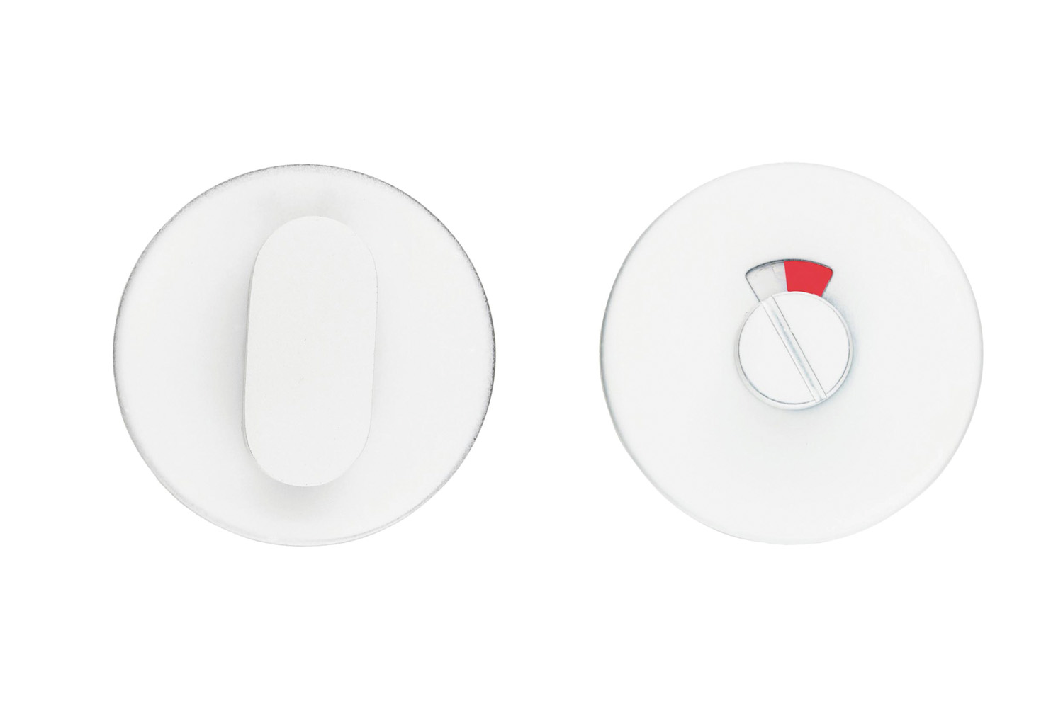 WC slot rond - Shape - mat wit structuur