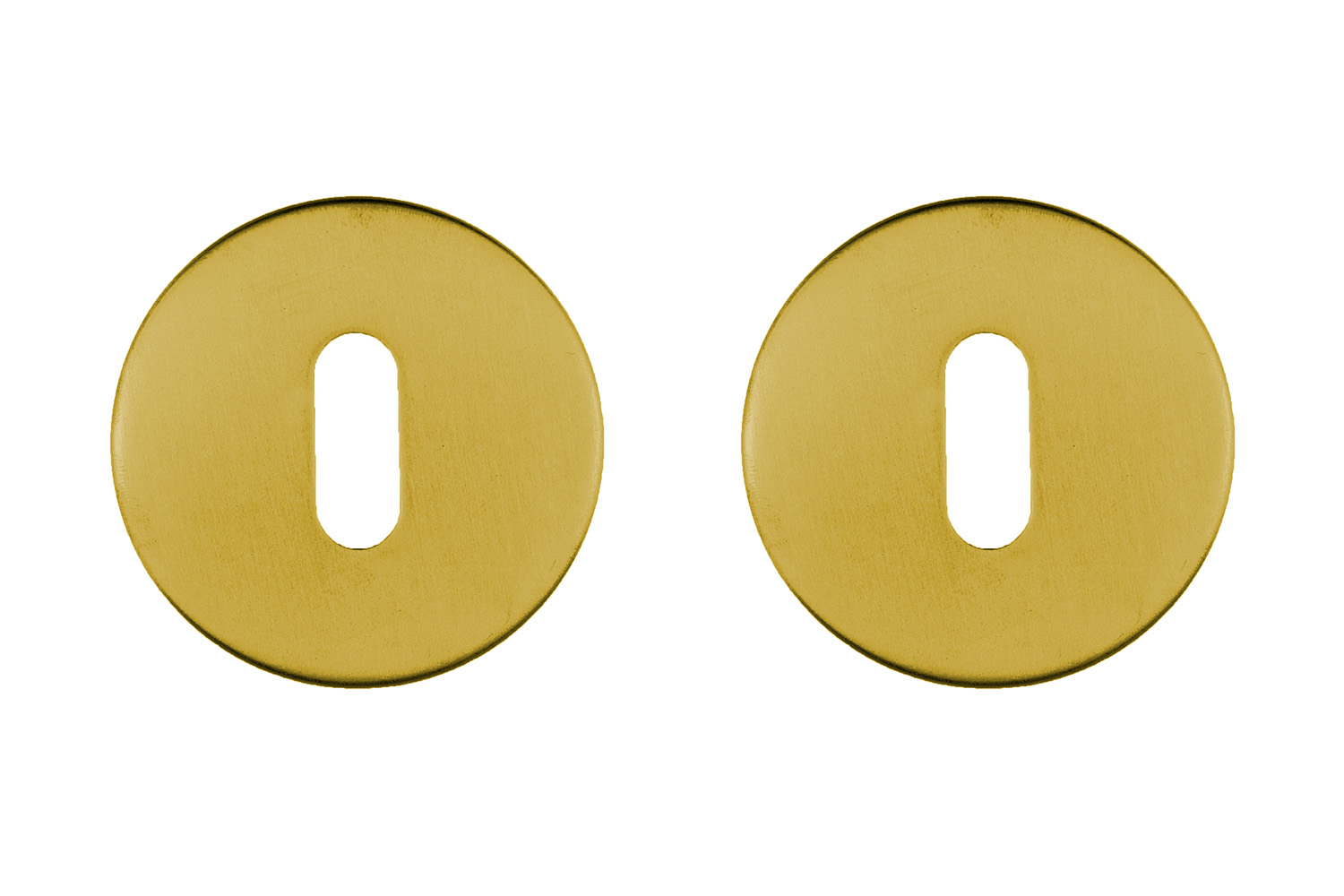 Set van 2 sleutelrozetten - rond - Shape - mat koper