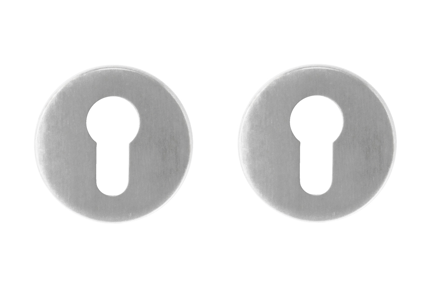 Set van 2 cilinderrozetten - rond - Shape - RVS - klasse 3