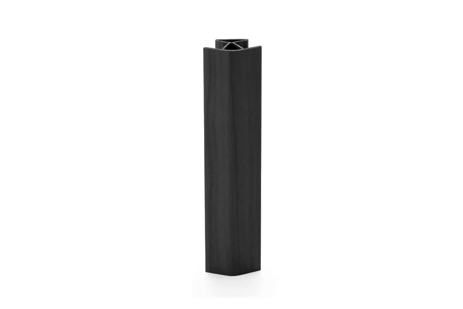 Plinthoek 45°/135° - mat zwart