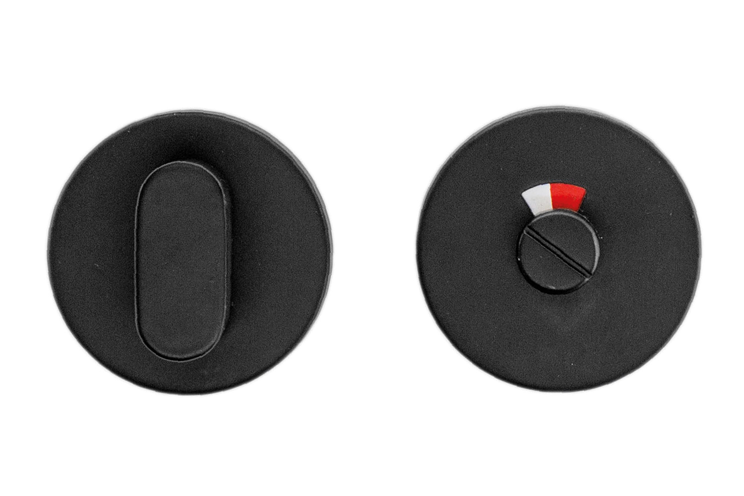 WC slot rond - Shape - mat zwart - klasse 3