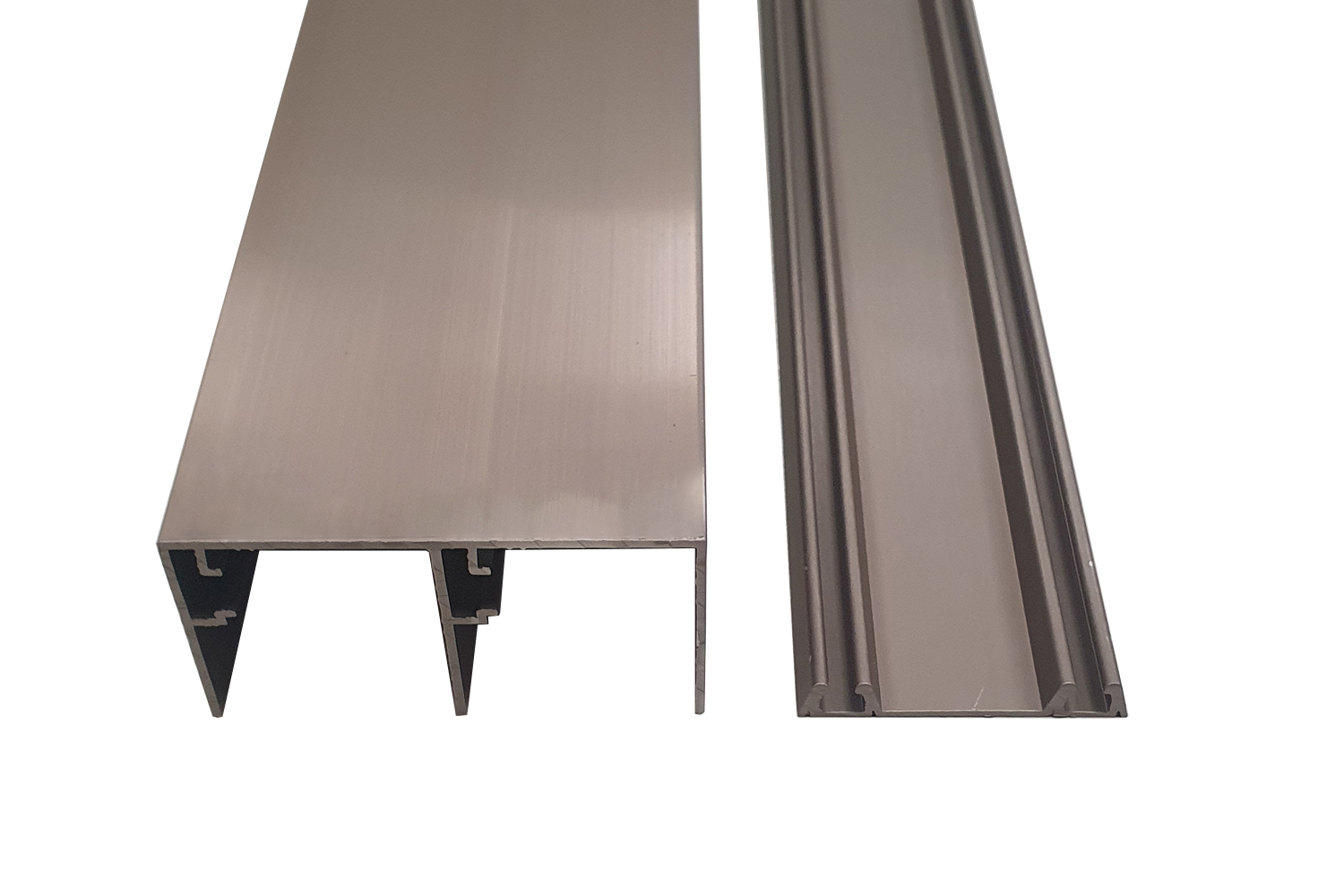 Set boven- en onderrail - junior 6 - 4200mm - geborsteld RVS