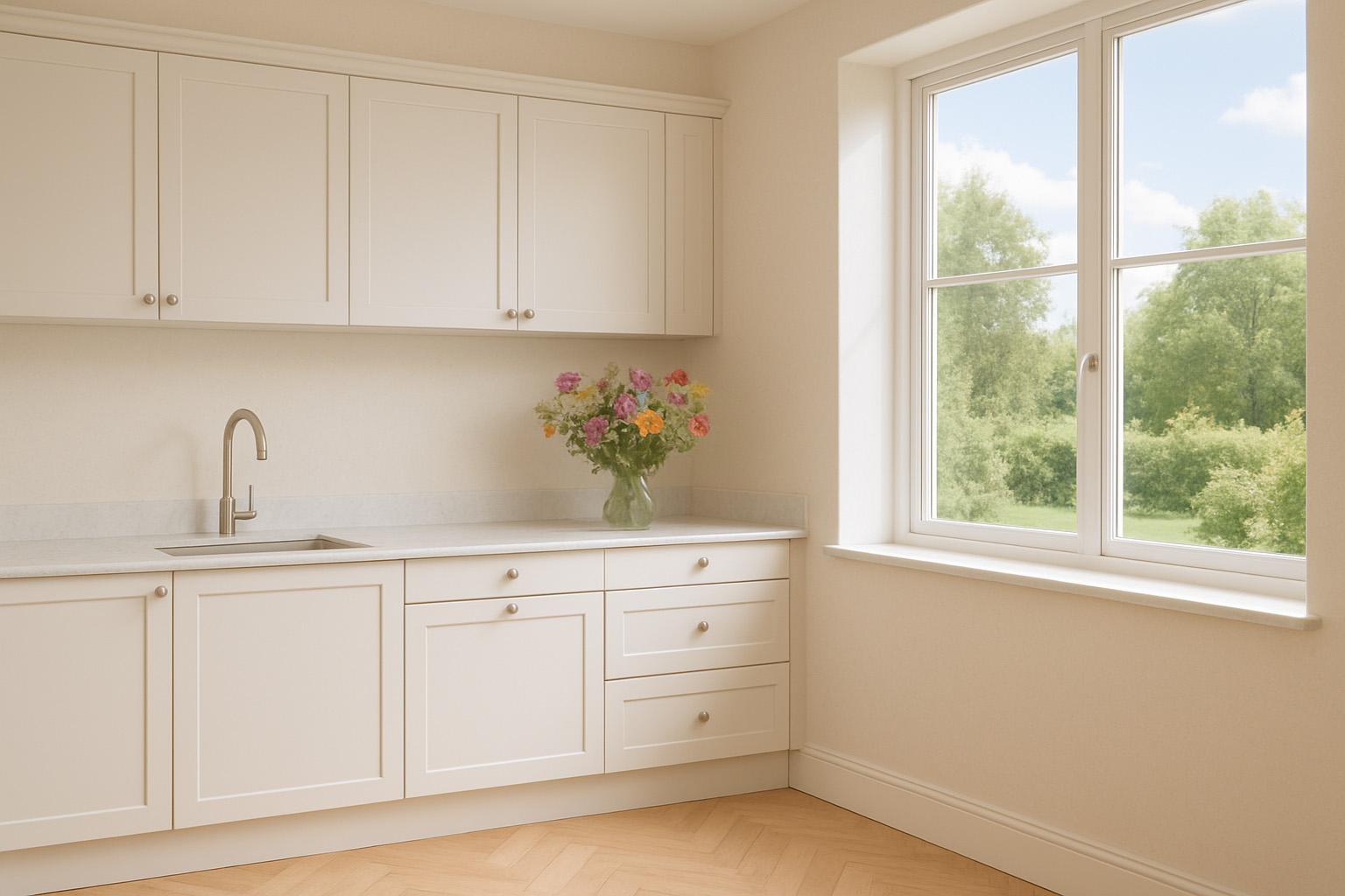 Keukenplinten - mat wit - 10cm hoog - monsterstukje