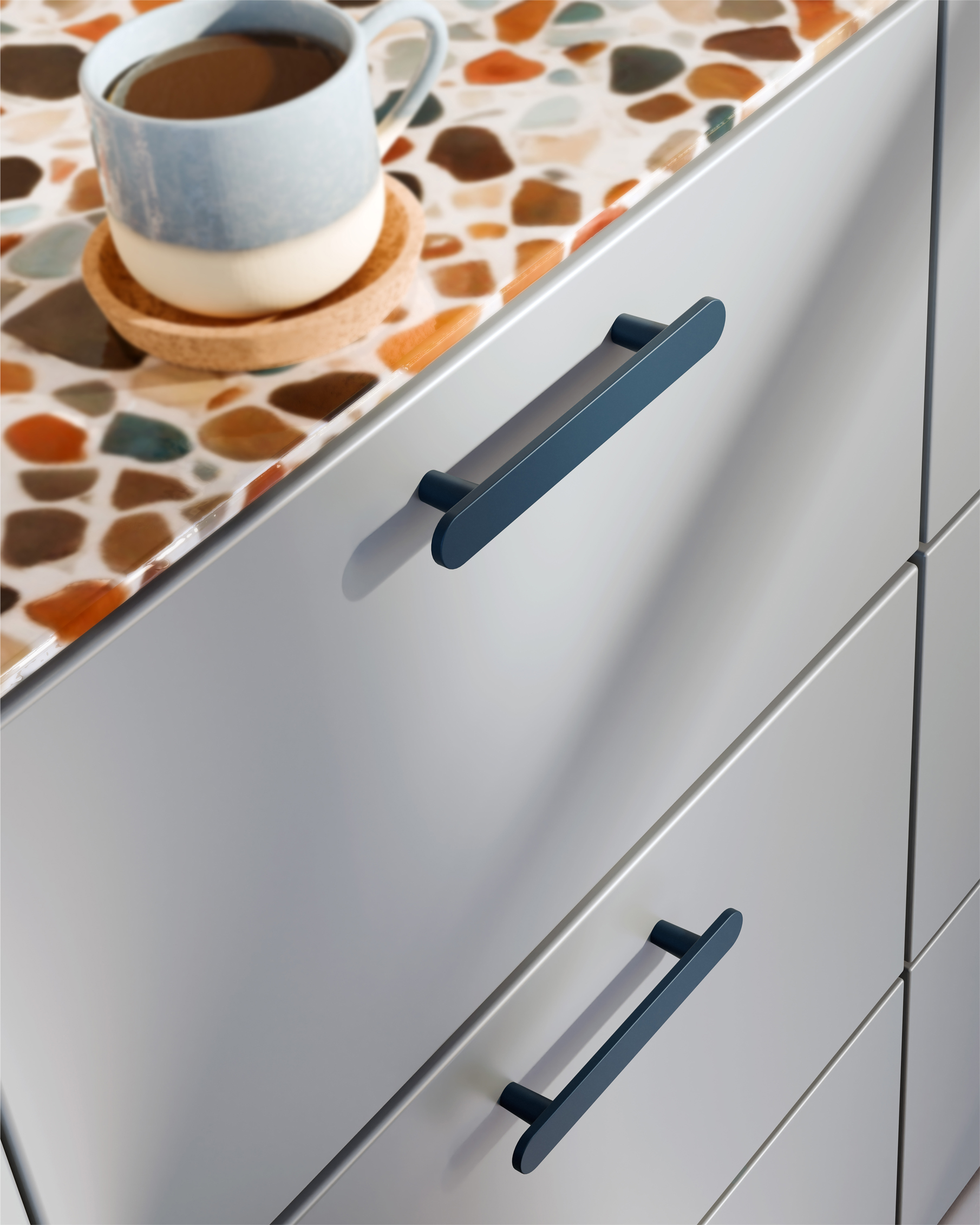 Metalen handgreep - Ferro - navy blue Metalen handgreep - Ferro - navy blue