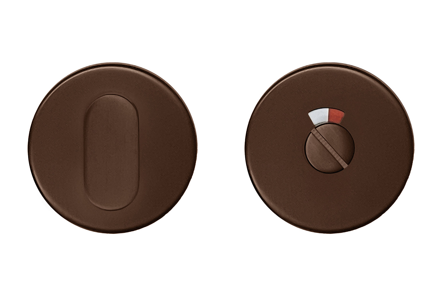 WC slot rond - Shape - mat brons