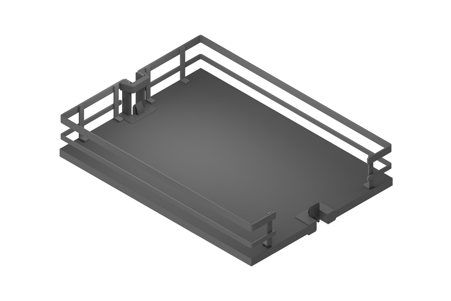 Plateau voor apothekerskast - antraciet - flat line - 300mm