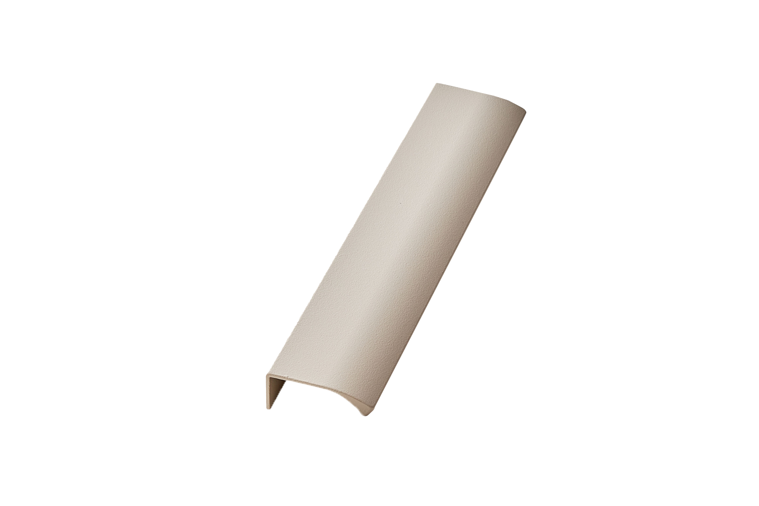 Metalen hoekgreep - Edge straight - beige structuur