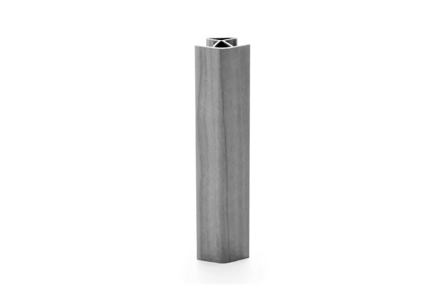 Plinthoek 45°/135° - rvs-look - binnen/buitenhoek - 180mm