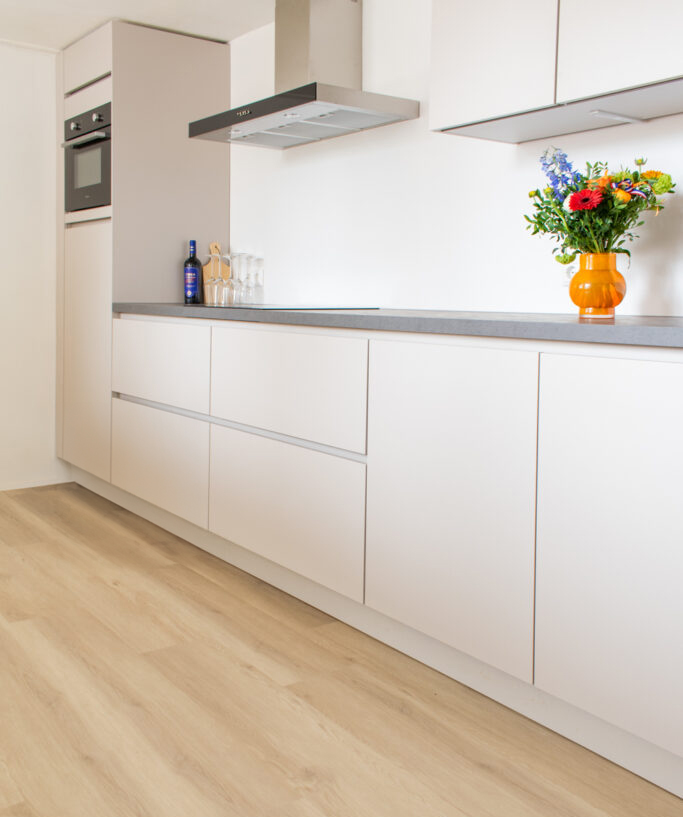 Keukenplinten - mat wit - 10cm hoog - 4 meter lang