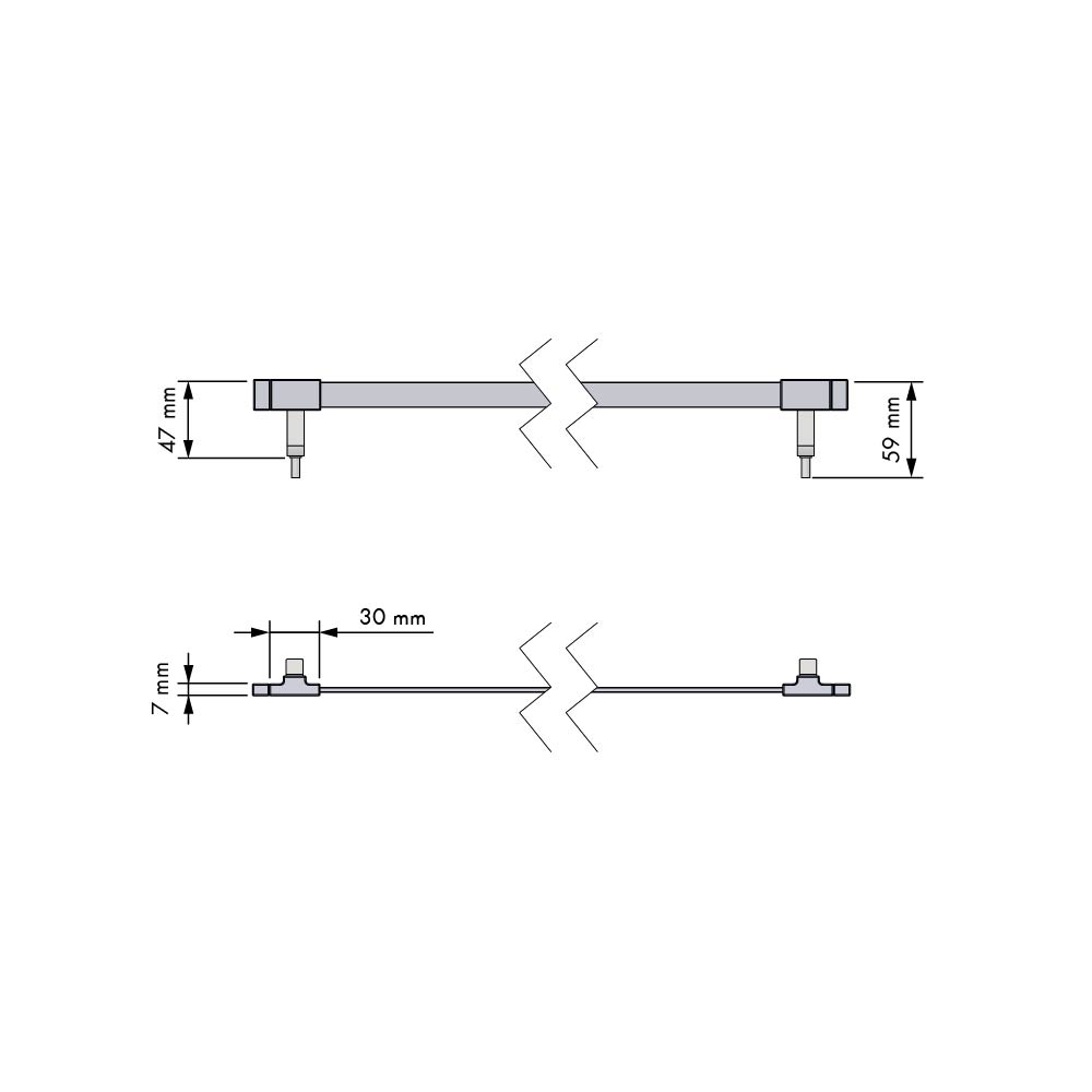 Luxe schoenenreling - Chic Line - 625 mm