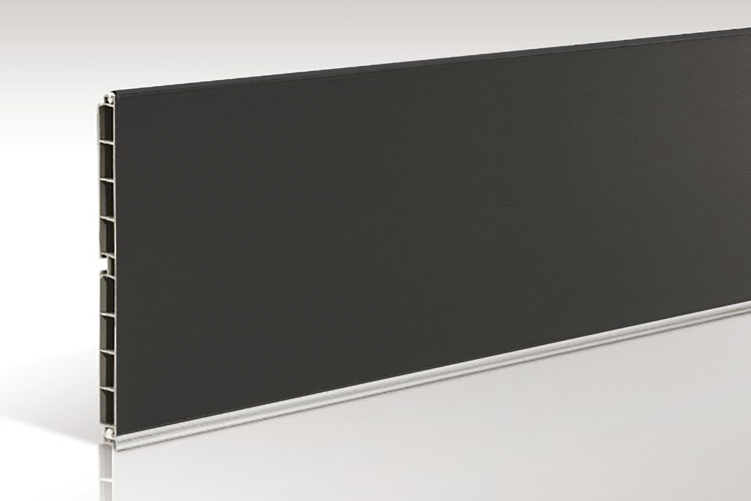 Keukenplinten - mat zwart - 15cm hoog - 1 meter lang